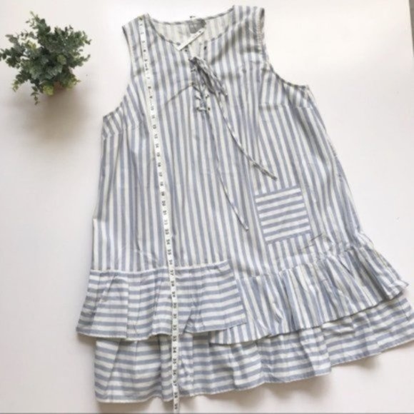 ASOS Curve | Sleeveless Shift Dress Ruffle Hem Sz. 16 - Picture 2 of 6